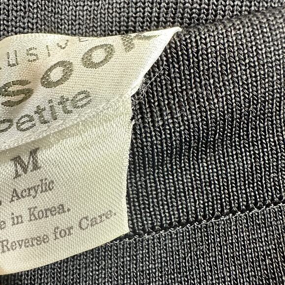 Exclusively MISOOK Womens Size Medium Pants Pull On High Rise Black Acrylic - Picture 3 of 4